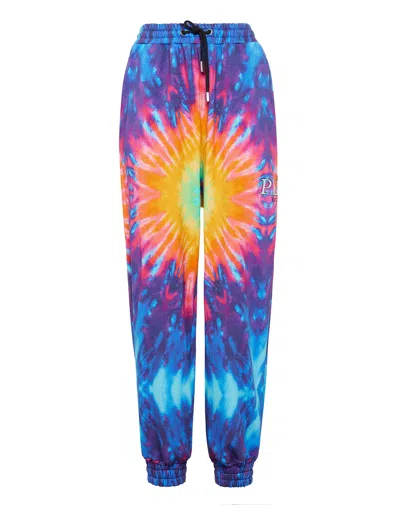 Philipp Plein Tie-dye Tracksuit Bottoms In Multi