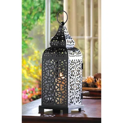 ACTIFO CANDLE LANTERN TOWER 13" - BLACK 