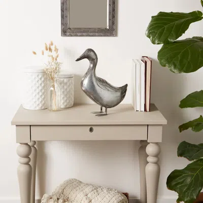 ACTIFO DUCK GARDEN FIGURINE - SILVER 