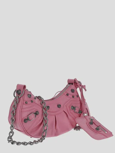 Shop Balenciaga Shoulder Bag In Sweetpink