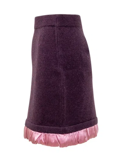 Shop Jw Anderson J.w. Anderson Satin Mini Skirt In Purple