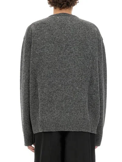 Shop Maison Margiela Wool Sweater In Gray