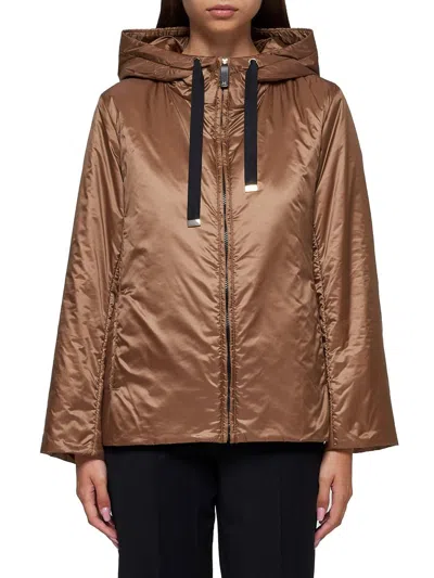 Shop Max Mara The Cube Jacket In Brown