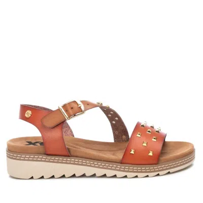 Xti Women's Wedge Sandals In Medium Brown In Orange