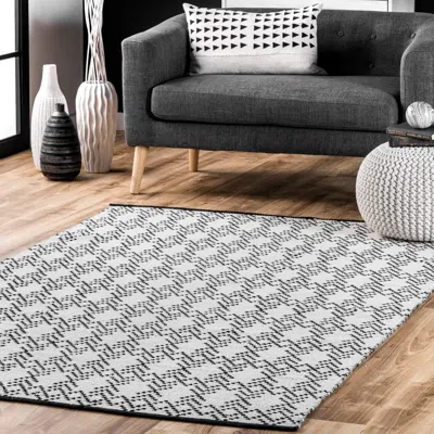 Nuloom Skye Geometric Cotton Flatweave Area Rug