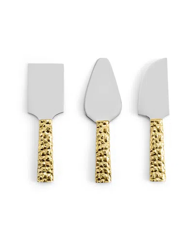 Michael Aram Safari Cheese Knife Set In Silver