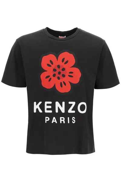 Shop Kenzo T Shirt Con Stampa Boke Flower In Black