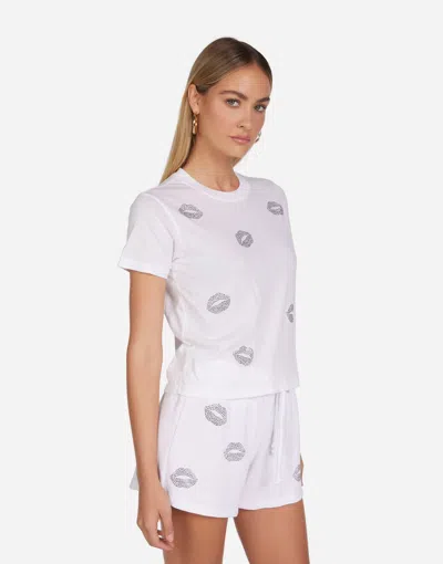 Lauren Moshi Ursula Stud Kisses In White