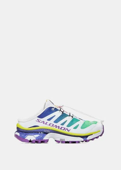 Shop Mm6 Maison Margiela Multi Mm6 X Salomon Xt-4 Mule Sneakers In Spectrum Blue/white/spring Bouquet