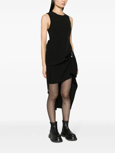 Moschino Sleeveless Draped Mini Dress