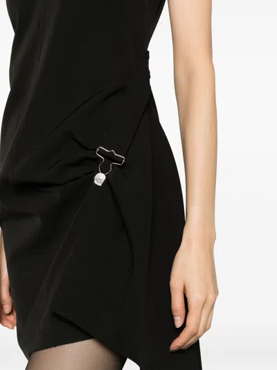 Moschino Sleeveless Draped Mini Dress