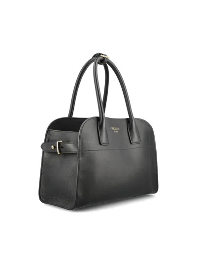 Shop Prada Handbags In Black