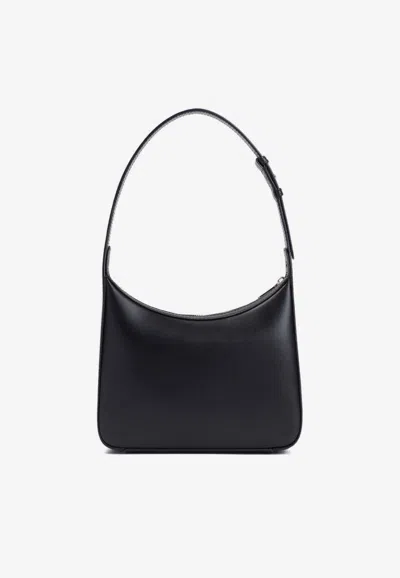 Dolce & Gabbana 3.5 Dg Logo Leather Shoulder Bag In Black