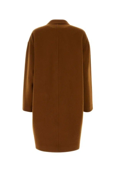 Isabel Marant Brown Single Breasted Trench Coat In Multicolor