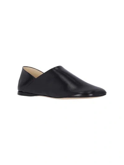 Loewe Toy Smooth-leather Slippers In Black