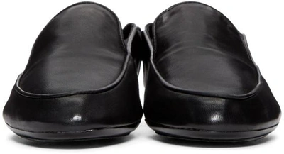 Shop Robert Clergerie Clergerie Black Leather Fani Loafers