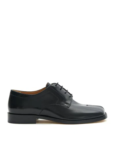 Maison Margiela Brown Tabi Lace-up Oxfords In Black