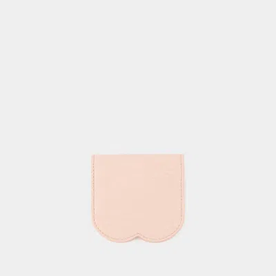 Shop Burberry Chess Card Holder In Pink