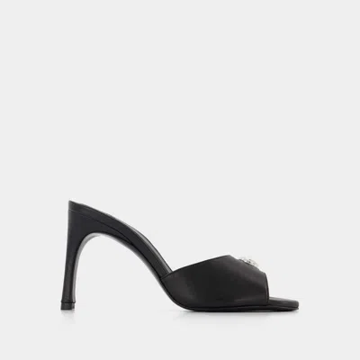 Coperni Logo Mules - Black - Leather In Black