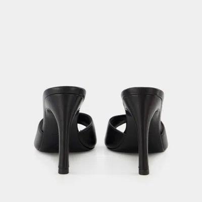 Coperni Logo Mules - Black - Leather In Black