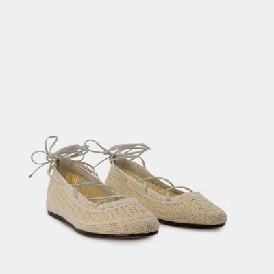 Isabel Marant Elegant Mini Ballerina Flats For Women In Beige