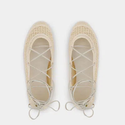 Isabel Marant Elegant Mini Ballerina Flats For Women In Beige