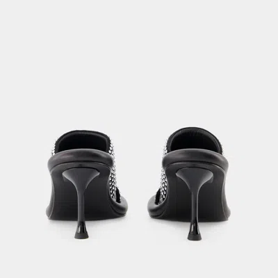 Shop Jw Anderson J.w. Anderson Bumper Crystal Mules In Black