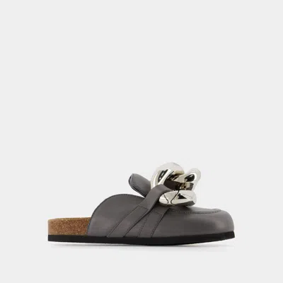 Jw Anderson Logo Muller Shoes In Gray