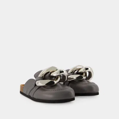 Jw Anderson Logo Muller Shoes In Gray