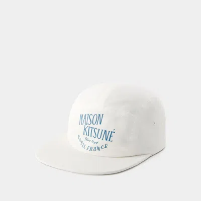 Shop Maison Kitsuné Palais Royal Cap In White