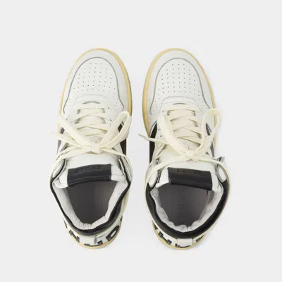 Rhude Rhecess Smooth High-top Sneakers In White
