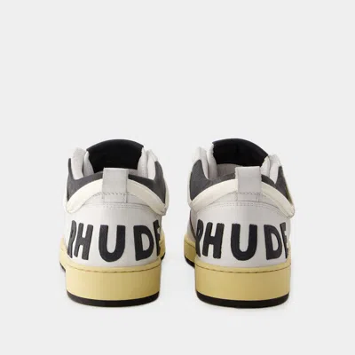 Shop Rhude Rhecess Low Sneakers In White