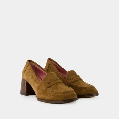 Shop Rouje Dorothee Loafers In Beige