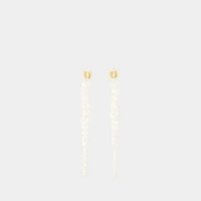 Simone Rocha Drip Earrings -  - Brass - White In White