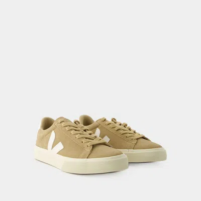 Veja Campo Bicolor Leather Low-top Sneakers In Brown