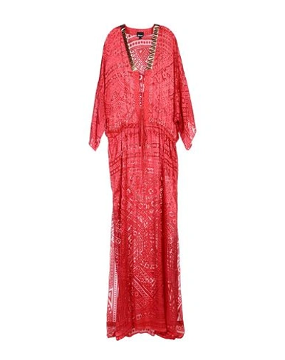 Just Cavalli Long Dress In Red
