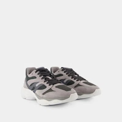 Hogan Men's Allacc Sneakers In Grey