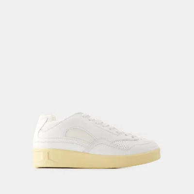 Shop Jil Sander Sneakers In White