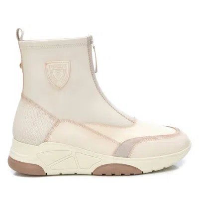 Xti Women's Carmela Leather Casual Booties In Ice In White