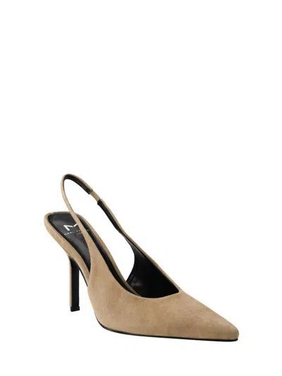 Marc Fisher Emalyn Suede Pump In Natural In Beige