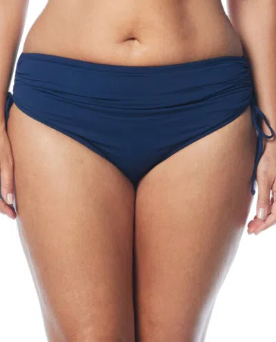 Beach House Women's Adjustable Tie Brief - Plus In Navy In Blue