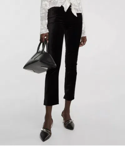 Citizen Of Humanity Jolene High Rise Vintage Slim Jean In Black Velvet In Black
