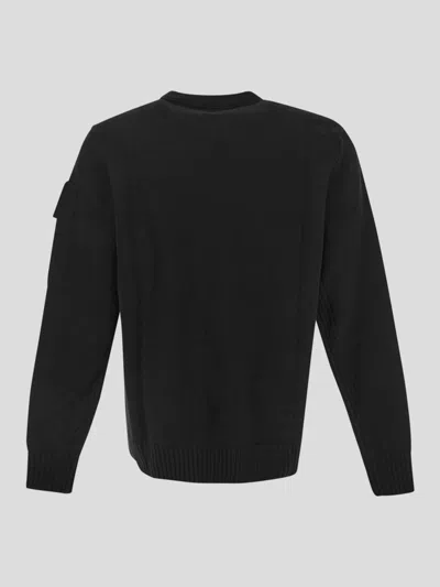 Shop C.p. Company Crewneck Knit In Black