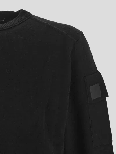 Shop C.p. Company Crewneck Knit In Black