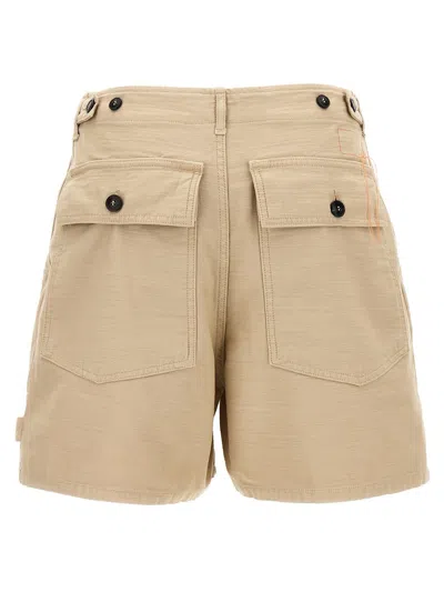 Shop Fortela 'jim' Bermuda Shorts In Beige