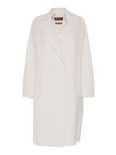 Max Mara Studio Coat Woman White Women In White