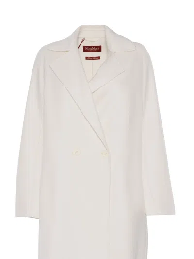 Max Mara Studio Coat Woman White Women In White