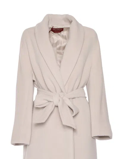 Shop Max Mara Studio Coat In Beige