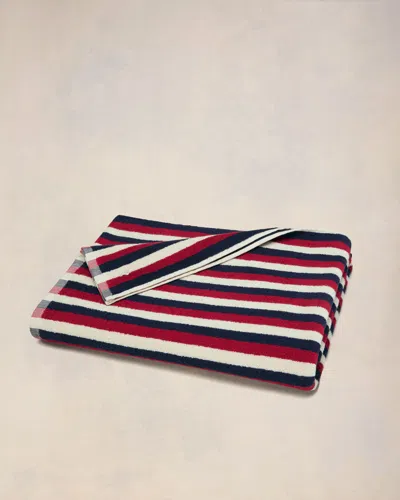 Ami Alexandre Mattiussi La Plage Ami Striped Beach Towel In Multicolor