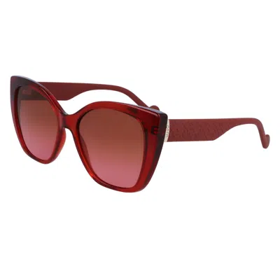 Shop Liu •jo Liu Jo Sunglasses In Red